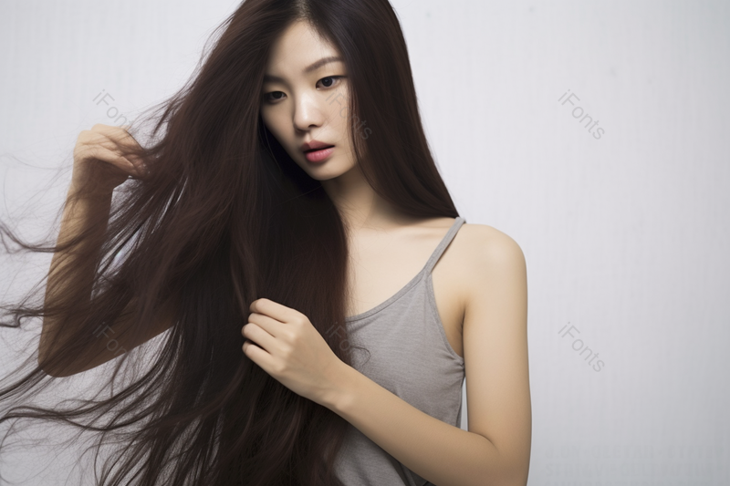 年轻女性秀发护发养护干燥干枯护理,高清,摄影图,摄影图片,图片大全,摄影图免费下载